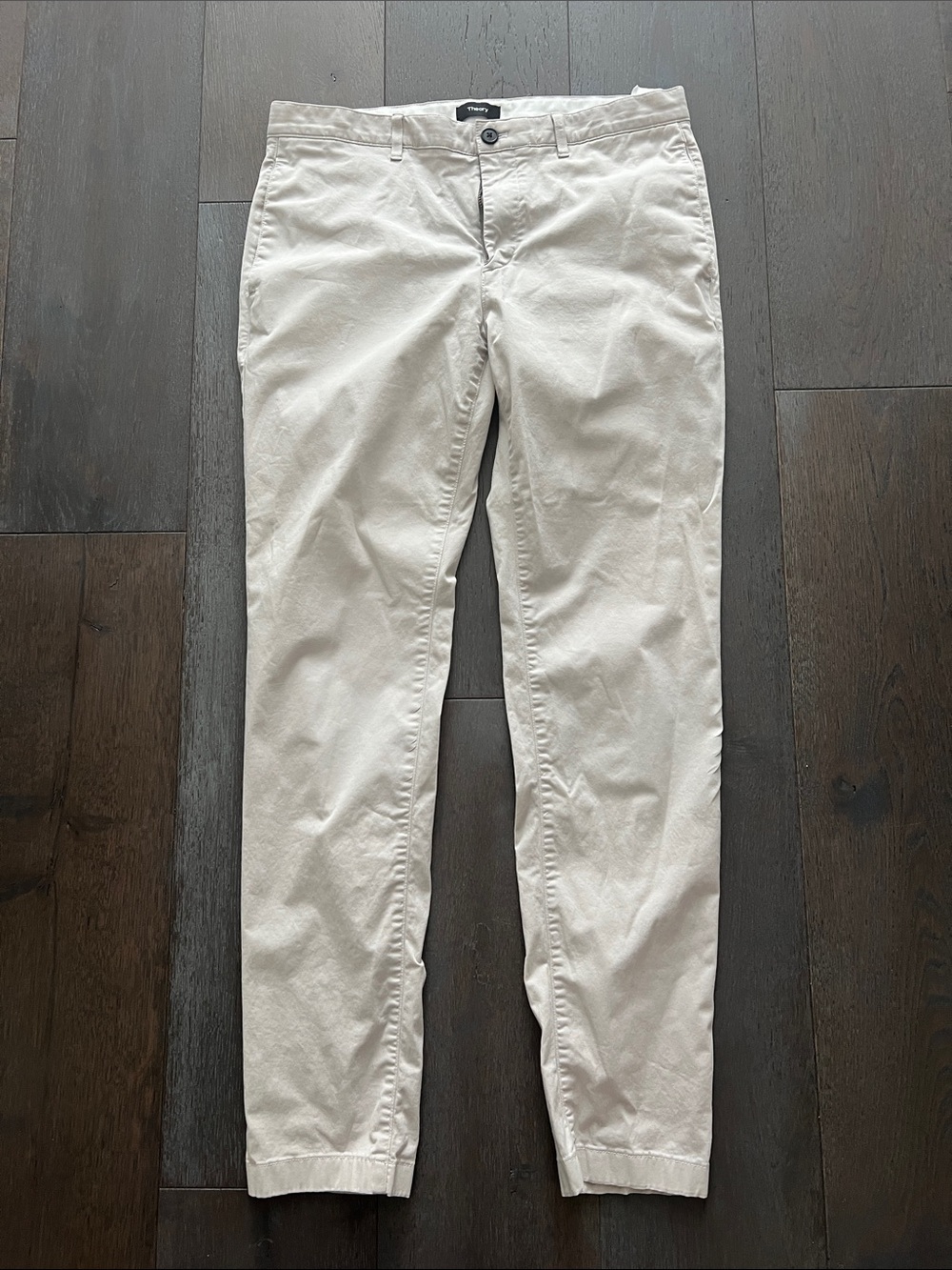 Theory Men's Chinos in Light Cream